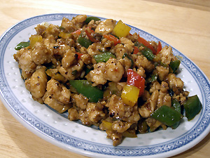 H&uuml;hnerw&uuml;rfel mit Paprika